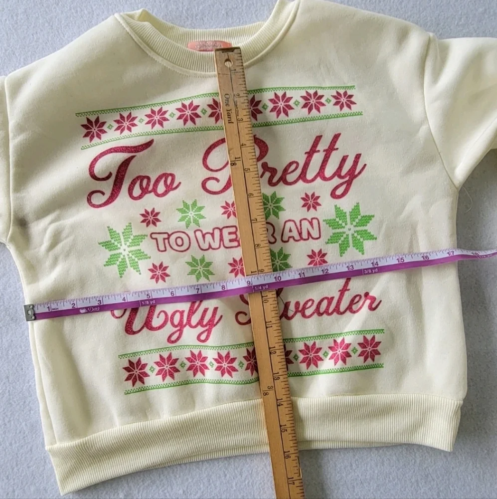 LuckyYou GirlsChristmas pants sweater Pullover Size M/10(4) -L/12(1) XL/ 14/16-1